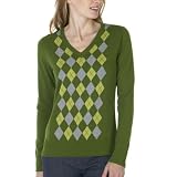 Merona� Argyle V-Neck Sweater - Green