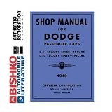 1940 DODGE Shop Service Repair Manual CD by Dodge