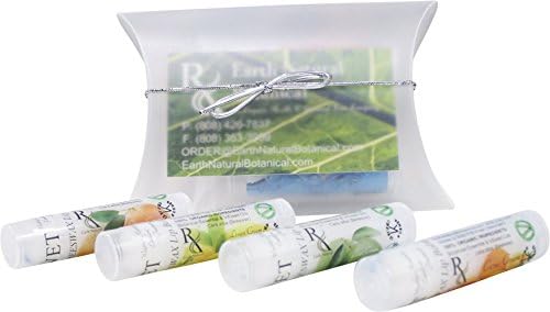 Earth Natural Botanical 100% ORGANIC LIP BALM (BEESWAX) | Citrus Orchard | 4-pack | Gift Packaged