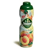 Case of 6 Teisseire Drink Peach Concentrated Syrup 20.3 fl.oz. (SAVE 10%)