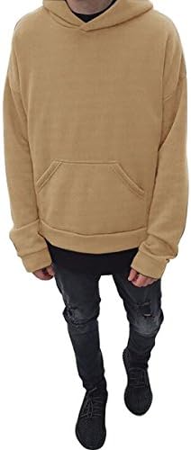 ChangShun Mens Pure Color Thicken Oversize Hooded Hoodie Sweartshirt