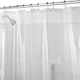InterDesign Mildew-Free PEVA 3 Gauge Shower Liner, 72 x 72, Clear