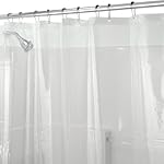 InterDesign Mildew-Free PEVA 3 Gauge Shower Liner, 72 x 72, Clear