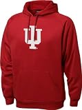 Indiana Hoosiers Cardinal Tackle Twill Performance Fleece Hooded Sweatshirt