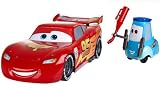 Cars 2 Gas Up and Go Guido and Lightning McQueen Car Playset
