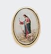 Gentle Shepard Religious Lapel Pin - Gold Plated