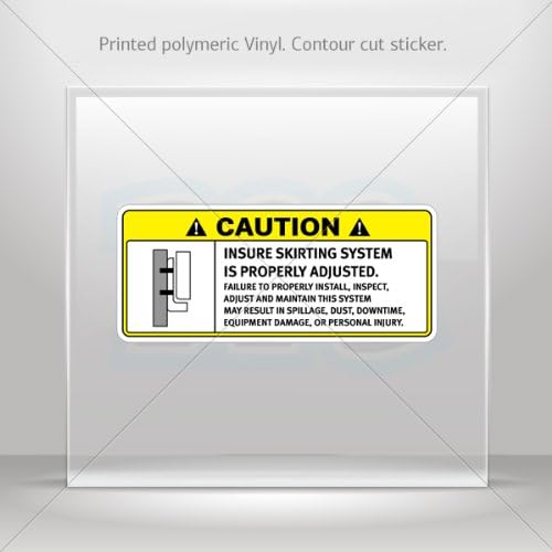 Decals Decal Caution Insure Skirting System Is Properly Adjusted. Failure To Properly Install, Inspect, Adjust.. 0500 X8559