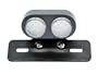 Custom Black LED Integrated Taillight Brake Light Turn Signals License Plate Light Fender Eliminator Plate Tag Holder for Harley, Honda, Yamaha, Suzuki, Kawasaki, Custom Bike, Cruiser, Choppers, Scooters, Vespa, Moped