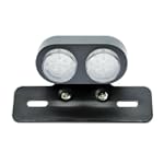 Custom Black LED Integrated Taillight Brake Light Turn Signals License Plate Light Fender Eliminator Plate Tag Holder for Harley, Honda, Yamaha, Suzuki, Kawasaki, Custom Bike, Cruiser, Choppers, Scooters, Vespa, Moped