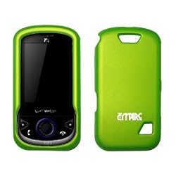 EMPIRE Neon Green Rubberized Snap-On Cover Case for ZTE Salute F350