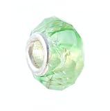 Pandora Style Charm Bead (Z140) Faceted Glass (14mm x 9mm) (fits Troll too)