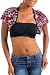 Hot Salsa Zumba Dance Leopard Animal Print Cute Flounce Summer Bolero Shrug Sizes 16-20