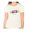 Tootsie Roll - Distressed Tootsie - White Ladies Organic Cotton Tee
