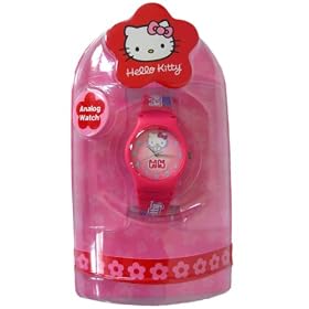 Sanrio Hello Kitty Watch - Girl's Pink Fashion analog wristwatch