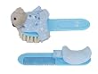 Baby Hair Brush and Comb Set, Moons & Stars Collection-Blue