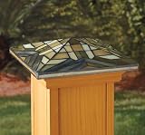 4x4 Tiffany-style Mission Post Cap [CAPITOL CITY LUMBER]