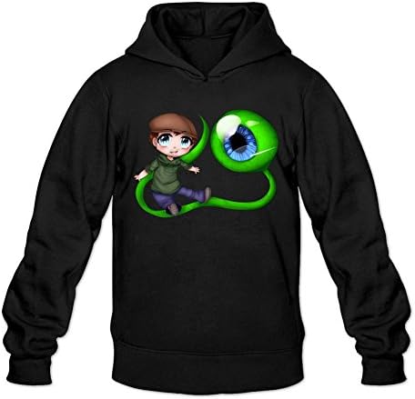 Holyshirt Men's Jacksepticeye Cotton Hoodie Sweatshirt Medium Black