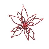Department 56 Glittered Wire Poinsettia Ornament
