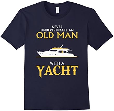 Men's Old Man With A Yacht T Shirt XL Navy