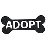 Adopt Dog Bone - Pets SPCA - Car, Truck, Notebook, Vinyl Decal Sticker #2208 | Vinyl Color: White