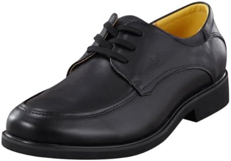 Topha Men's Fashion Real Leather Lace up Business formal Dress Shoes Casual Shoes Black 40EU