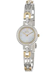 Citizen Womens EW8464-52D Eco-Drive Silhouette Crystal Accented Gold-Tone Watch