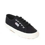 Womens Superga Cotu Black Casual Plimsolls Trainer SIZE 3-8