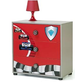 Boys Racer Chest of Drawers - Children's Bedroom Furniture