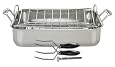 Cuisinart Chef`s Classic Stainless 16-Inch Roaster with Rack and 3-Piece Roasting Set