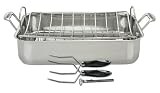  : Cuisinart Chef's Classic Stainless 16-Inch Roaster with Rack and 3 Piece Roasting Set