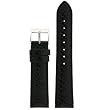 Watch Band Snake Grain Genuine Leather Easy Change Black 16mm