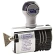 U. S. Stamp & Sign Rubber 12-Message Dial-A-Phrase Stamp, Dater, Conventional (T2754)