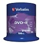 Verbatim 43551 DVD+R, 4.7GB, 16x, 100 Pack