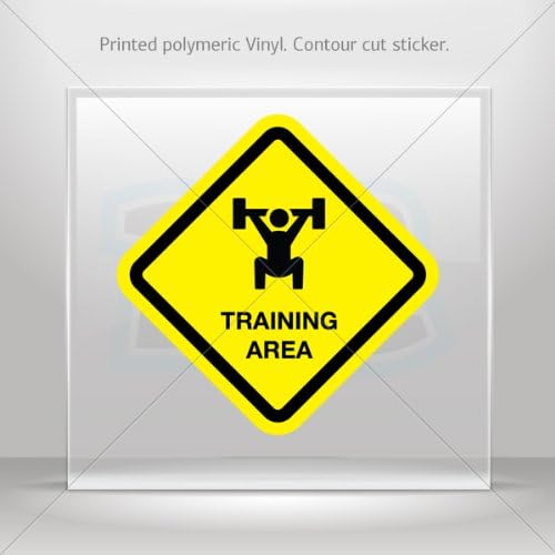 Sticker Decal Training Area Sign Car door Hobbies Sports car Durable Racing Motorbikes 0400 ZK22X