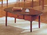 41JvCK93ufL. SL160  Solid Oak Oval Cocktail Table With Drawer