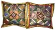 2 Indian Vintage Silk Sari Toss Pillow Shams Cushion Covers