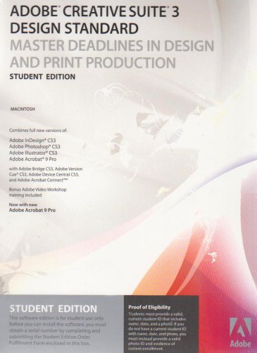 Adobe Creative Suite 3.3 Design Standard, Student Edition (Mac)