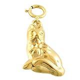 Captivating 14k Yellow Gold Cat Charm