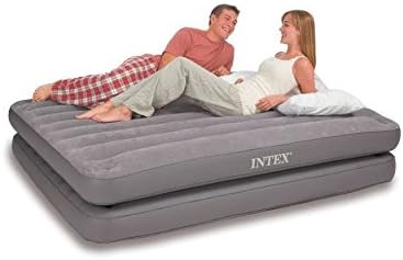 Gold Lion Intex 2-in-1 Convertible Queen Airbed Mattress Two Separate Beds