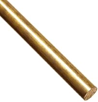 Brass 464 Round Rod, ASTM B21, 1/4" OD, 12" Length