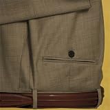 Flat Front 100% Wool Suit Trousers
