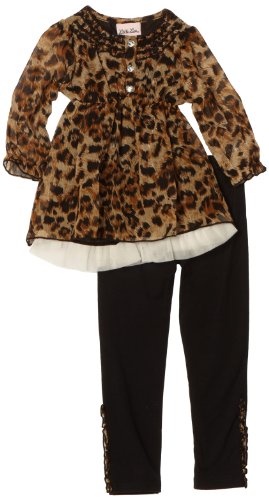 Little Lass Girls 2-6x Toddler Animal 2 Piece 