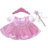 Fairy Princess w/Wand & Tiara Dress Teddy Bear Clothes Outfit Fit 14" - 18" Build-a-bear, Vermont Teddy Bears, and Make Your Own Stuffed Animals