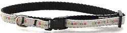 Season's Greetings Holiday Dog Collar Size XS