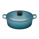 Le Creuset Enameled Cast-Iron 5-Quart Oval French Oven, Caribbean
