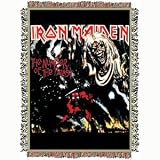 Iron Maiden - Woven Throw Blankets