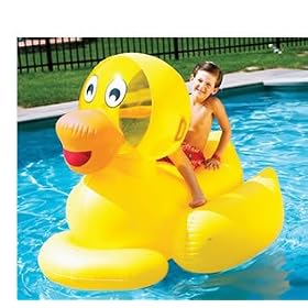 Click here to buy Giant Inflatable Ducky Swimming Pool Float Toy.