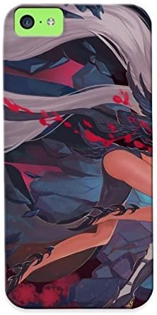 A0493d02319 Case Cover, Fashionable Iphone 5c Case - Girls Boots Breasts Cleavage Dress Flowers Gray Hair Horns Original Panties Quaanqin Red Eyes Staff Sword Underboob Underwear Weapon