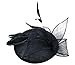 AM CLOTHES Womens Elegant Flower and Feather Hair Clip Fascinator