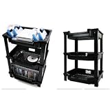 Mini Game Console Storage Plastic Shelf in Black